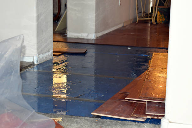 Professional Burst Pipe Cleanup technician working in Farmington, ME